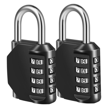 Combination Lock, 4-Digit Combination Padlock, Suitable for School, Gym, Lockers