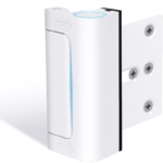 White Reinforced Door Lock with 8 A single screw prevents unauthorized entry, adding door security locks for home safety and privacy.